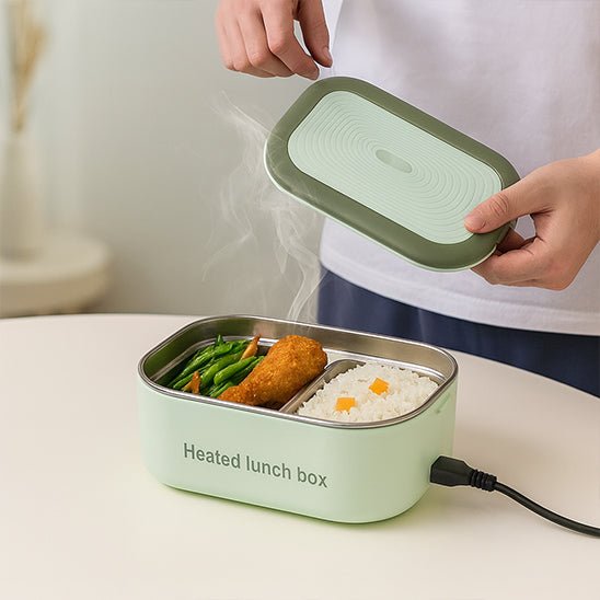 lunch box chauffante électrique - gamelle 1.5L en inox pour voiture et bureau (12V/220V) - Prati - Kitchen