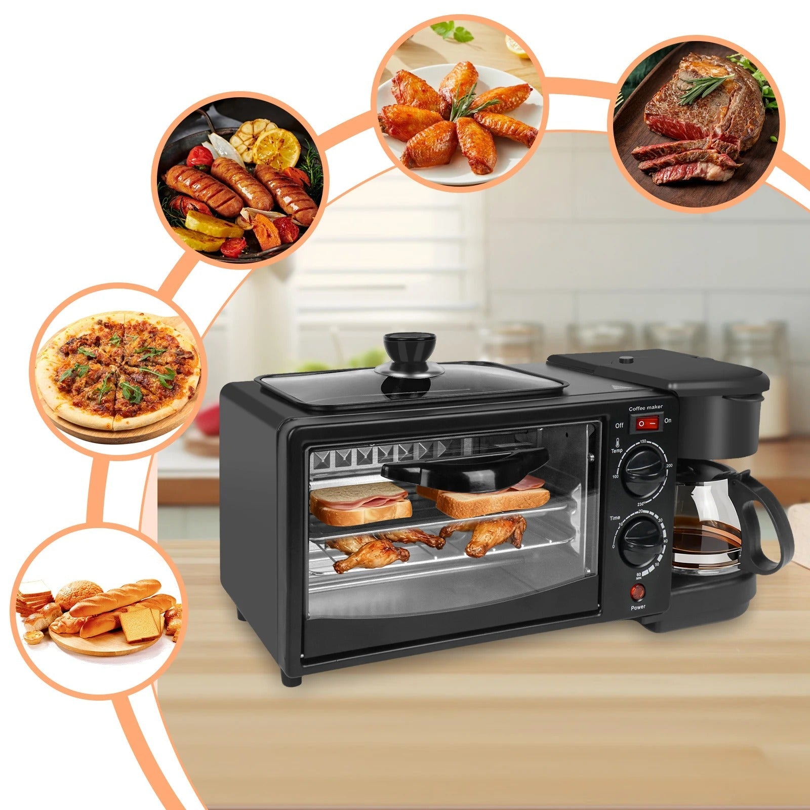 Machine petit - déjeuner 3 - en - 1 - Prati - Kitchen