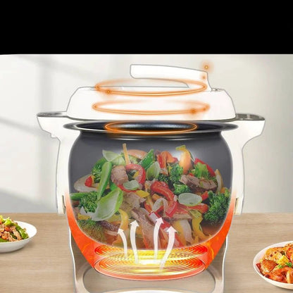 machine de cuisson automatique qui cuit des légumes