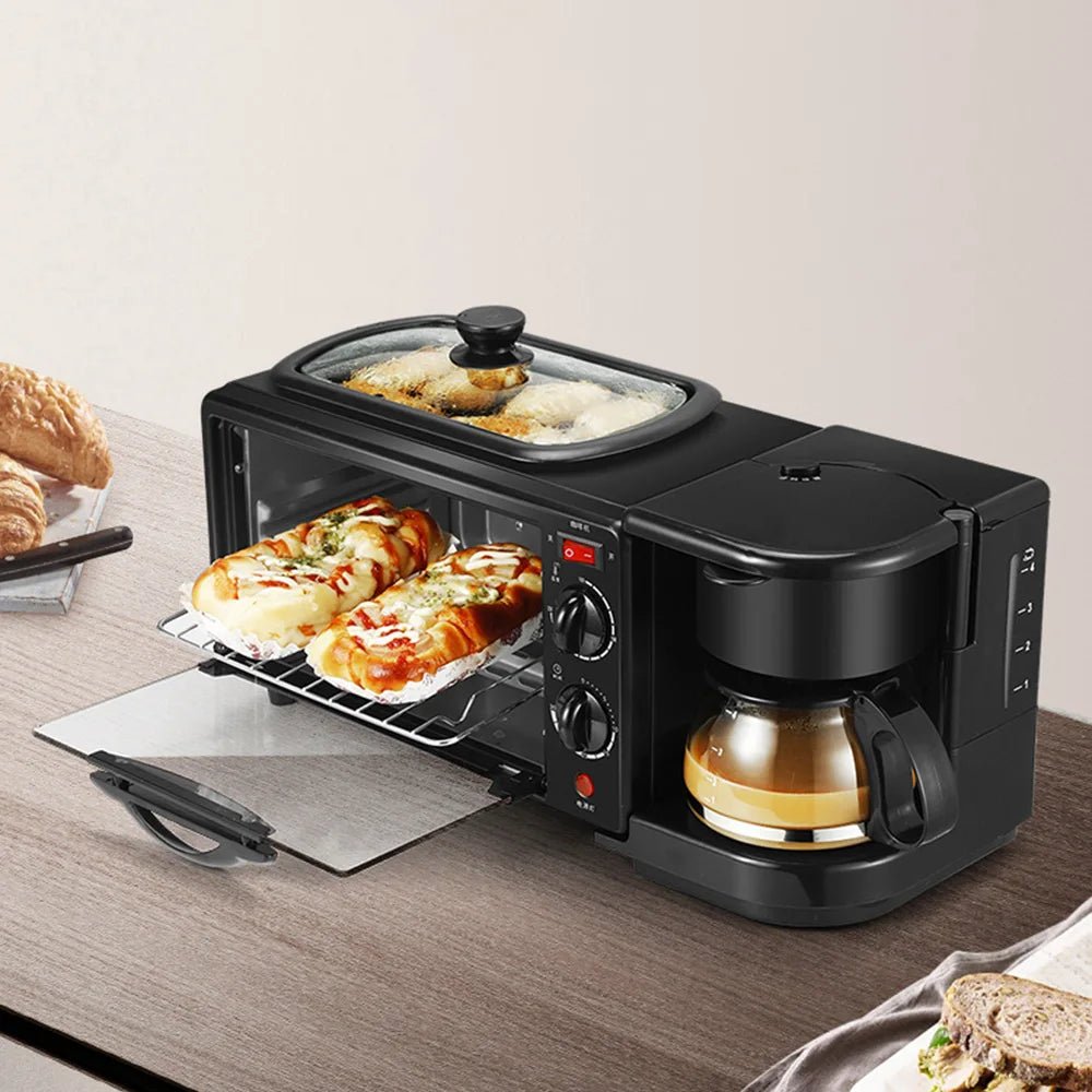 machine à petit déjeuner avec sa porte ouverte