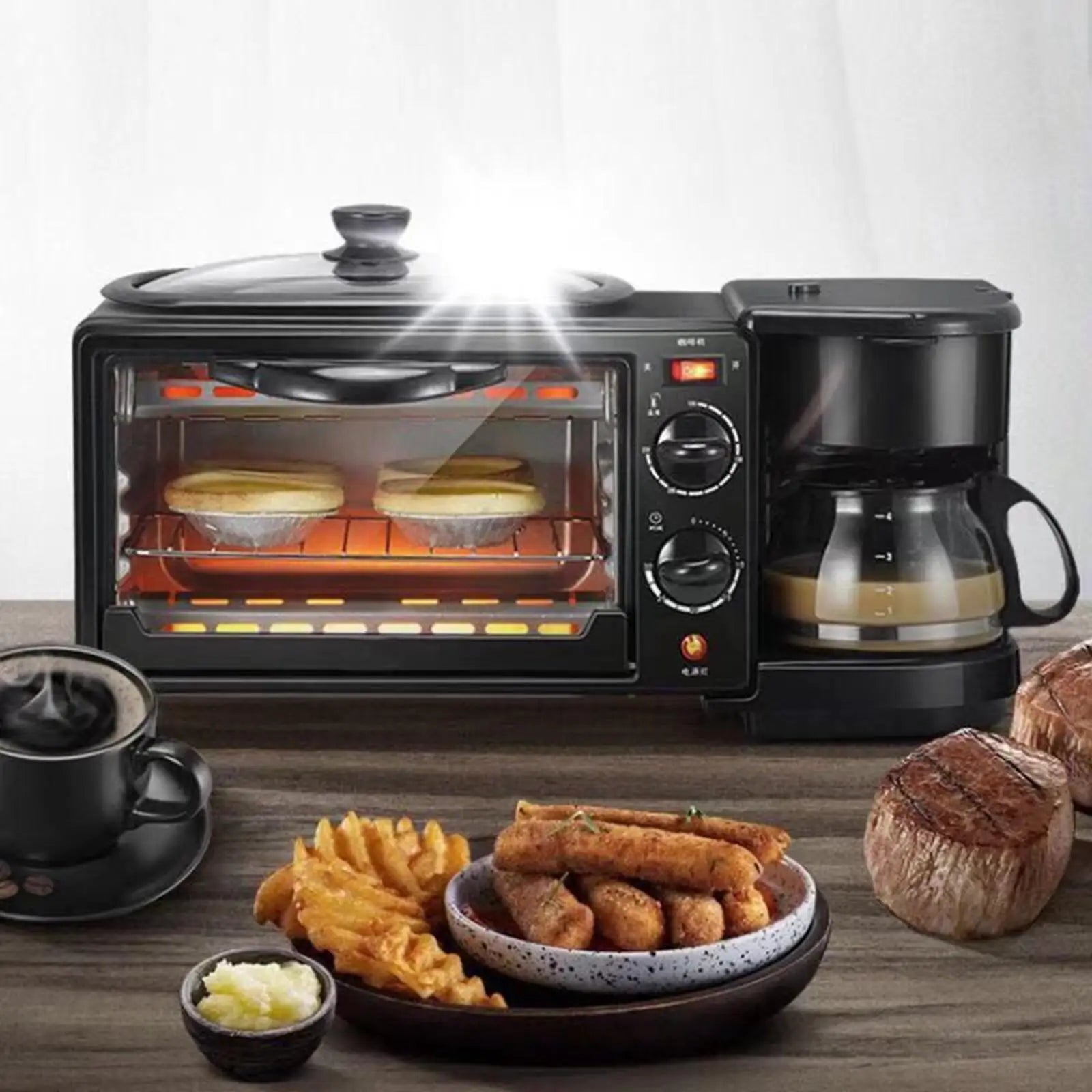 machine à petit déjeuner en fonction