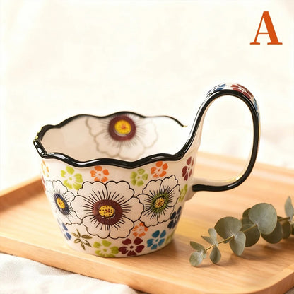Tasse céramique florale