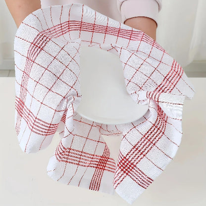 Torchon de cuisine rayures rouges