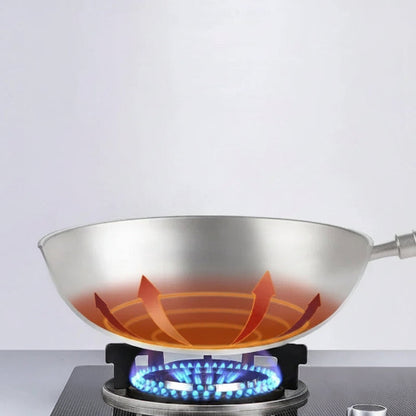 wok en titane pur