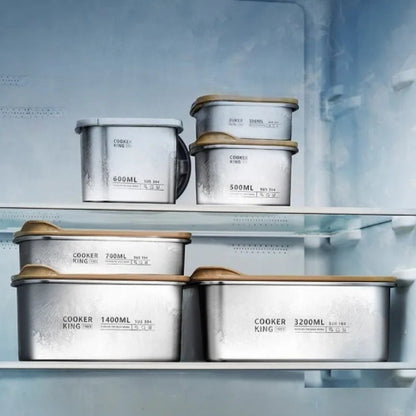 Boîte de stockage aliments acier inoxydable
