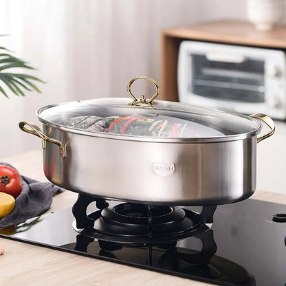 Cuiseur poisson acier inoxydable 38cm