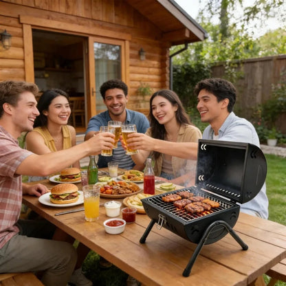 Barbecue charbon portable