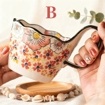 Tasse céramique florale