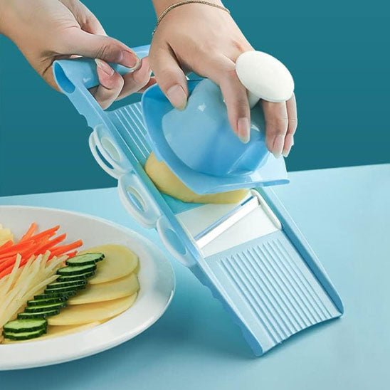 mandoline - cuisine - manuelle - 5 en 1  - pour - juliennes - et - rondelles | Coupe- légumes - portable