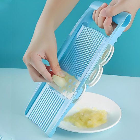 mandoline - cuisine - manuelle - 5 en 1  - pour - juliennes - et - rondelles | Coupe- légumes - portable : ail