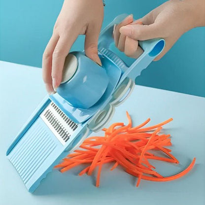 mandoline - cuisine - manuelle - 5 en 1  - pour - juliennes - et - rondelles | Coupe- légumes - portable : râpe - une - carotte