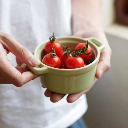 Mini Cocotte Individuelle en Céramique avec Couvercle | 200ml | Ramequin Haute Température pour Soupe à l'Oignon et Crème Brûlée - Prati - Kitchen