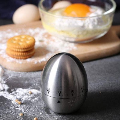 Minuterie de Cuisine Mécanique en Acier Inoxydable 60 minutes | Chronomètre de Cuisson Professionnel sans piles | Outil de Pâtisserie. - Prati - Kitchen