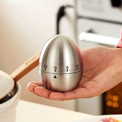 Minuterie de Cuisine Mécanique en Acier Inoxydable 60 minutes | Chronomètre de Cuisson Professionnel sans piles | Outil de Pâtisserie. - Prati - Kitchen
