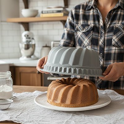 Moule à gâteau 3D en silicone platine flexible - Prati - Kitchen