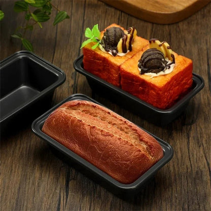 Moule à Pain Rectangulaire en Acier au Carbone (Lot de 4 et de 6) - Idéal pour Gâteaux et Cakes - Prati - Kitchen