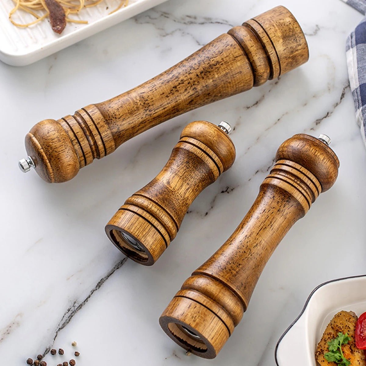 Moulin sel et poivre en bois et acier inoxydable - Prati - Kitchen