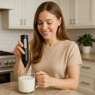 Mousseur à lait rechargeable - Prati-Kitchen