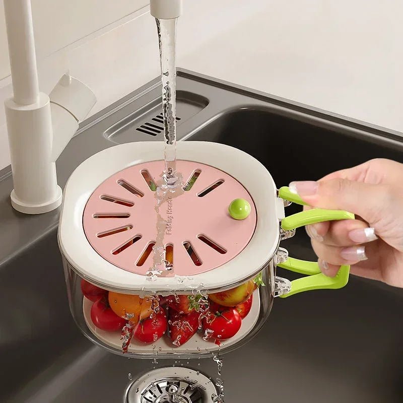 panier- de- vidange- avec- couvercle- 4-en-1 fruits : panier-sous-robinet- blanc