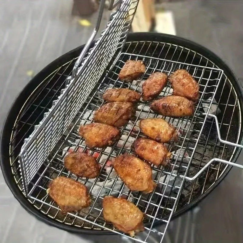 Panier de gril pliant en acier inoxydable avec poignée amovible - Prati - Kitchen