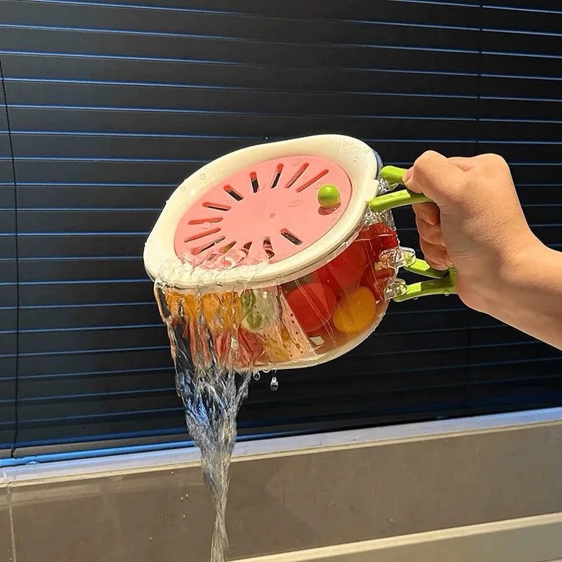 panier de vidange avec couvercle 4 - en - 1 fruits - Prati - Kitchen