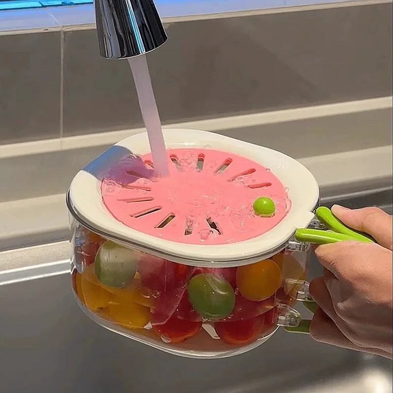 panier de vidange avec couvercle 4 - en - 1 fruits - Prati - Kitchen
