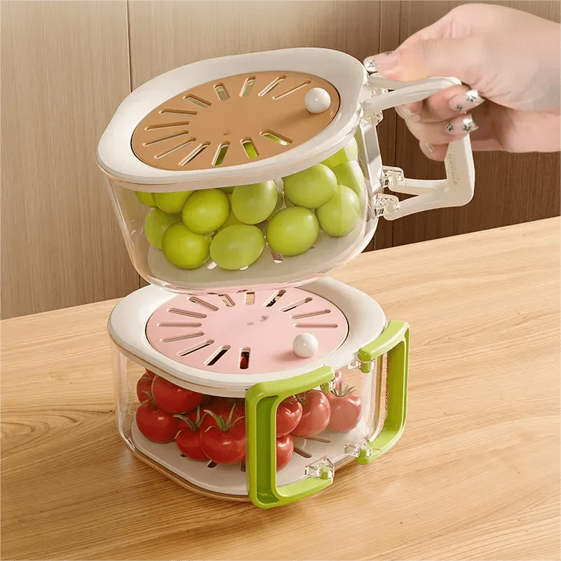 panier de vidange avec couvercle 4 - en - 1 fruits - Prati - Kitchen