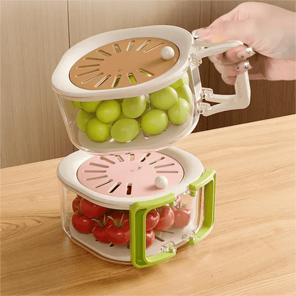 panier de vidange avec couvercle 4 - en - 1 fruits - Prati - Kitchen