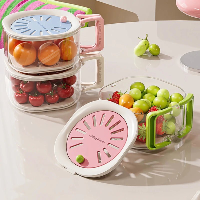 panier de vidange avec couvercle 4 - en - 1 fruits - Prati - Kitchen