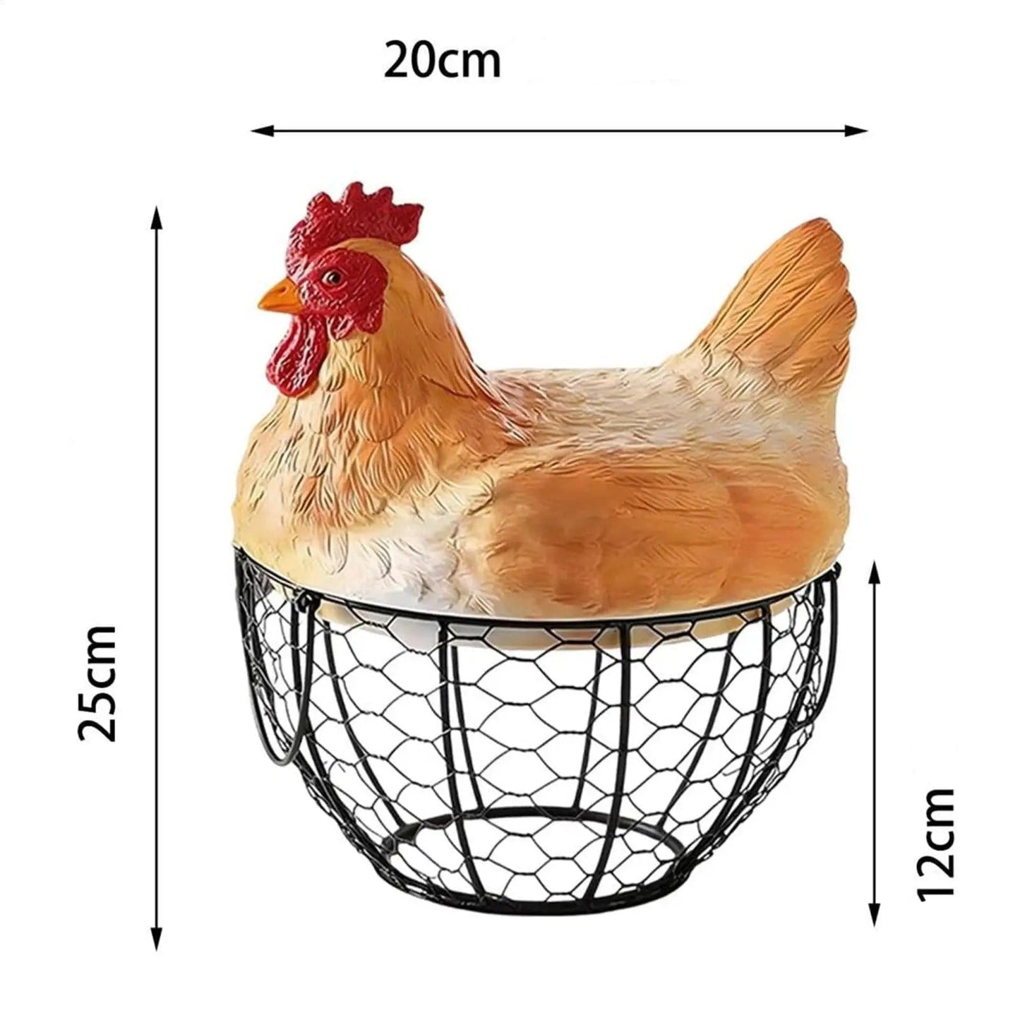 Panier œufs métal poule - Prati - Kitchen