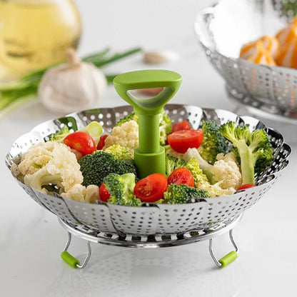 panier vapeur pliable en acier inoxydable pour casserole et poêle - Prati - Kitchen