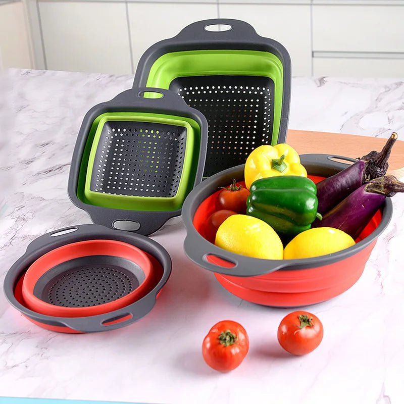 passoire pliable silicone | gain de place cuisine | Égouttoir compact - Prati - Kitchen