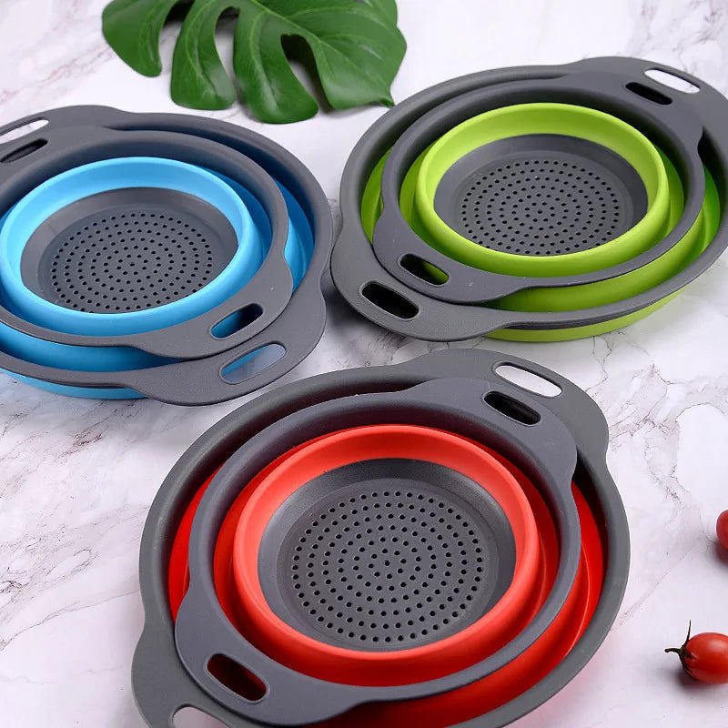 passoire pliable silicone | gain de place cuisine | Égouttoir compact - Prati - Kitchen