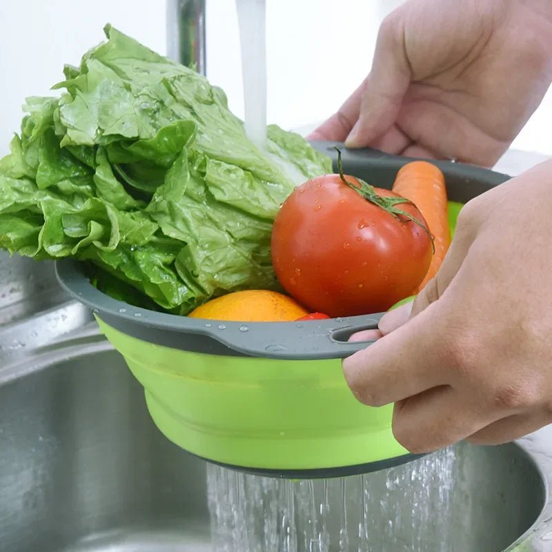 passoire pliable silicone | gain de place cuisine | Égouttoir compact - Prati - Kitchen