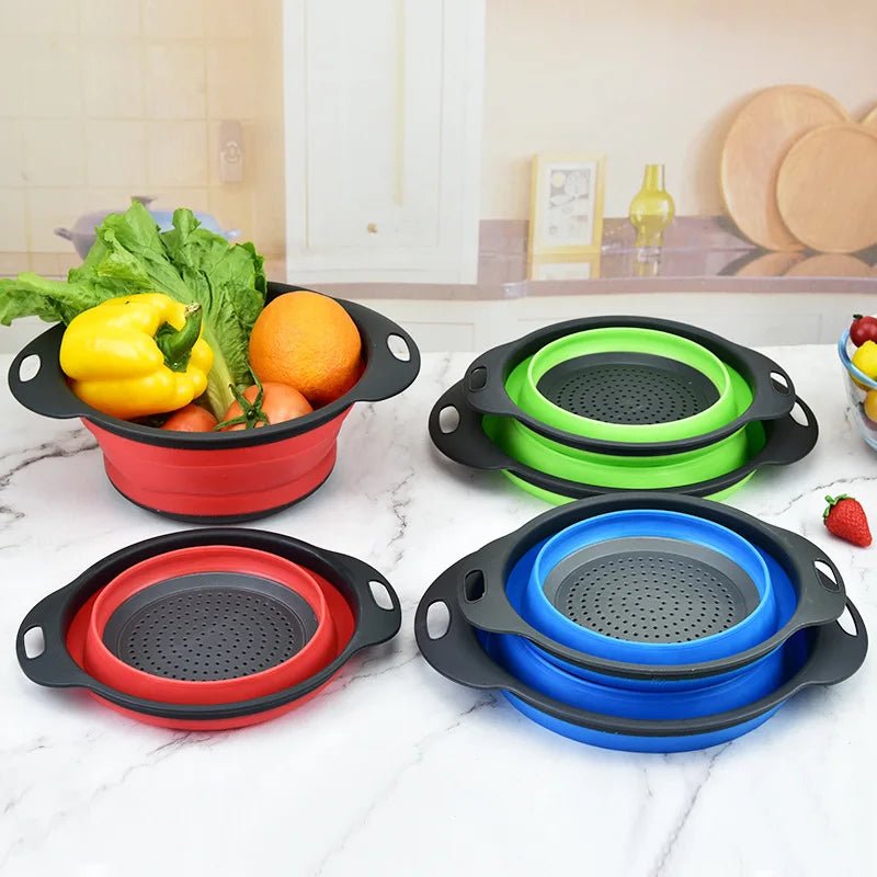 passoire pliable silicone | gain de place cuisine | Égouttoir compact - Prati - Kitchen