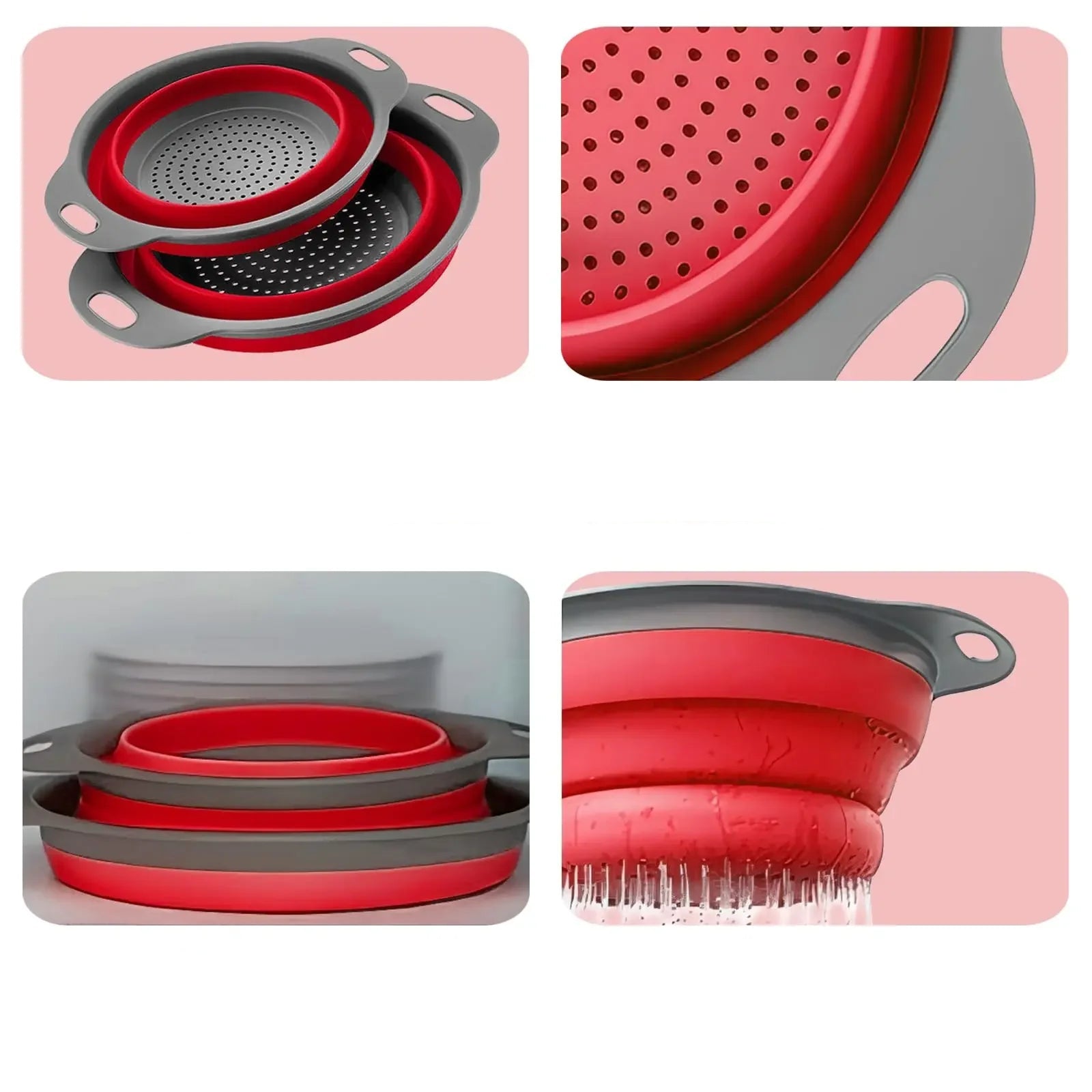 passoire pliable silicone | gain de place cuisine | Égouttoir compact - Prati - Kitchen