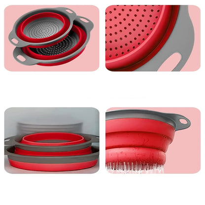 passoire pliable silicone | gain de place cuisine | Égouttoir compact - Prati - Kitchen