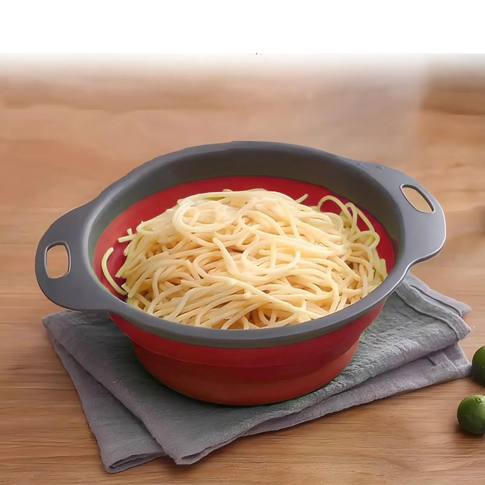 passoire pliable silicone | gain de place cuisine | Égouttoir compact - Prati - Kitchen