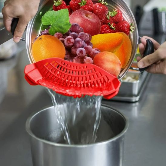 passoire universelle silicone | adaptable casseroles, poêles et bols - Prati - Kitchen