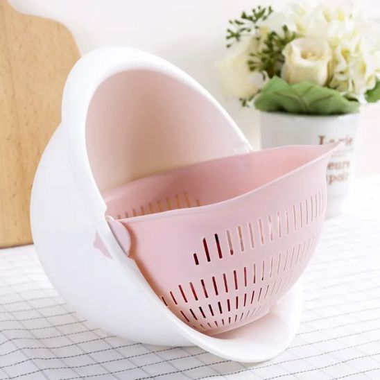 passoire cuisine multifonction : rose
