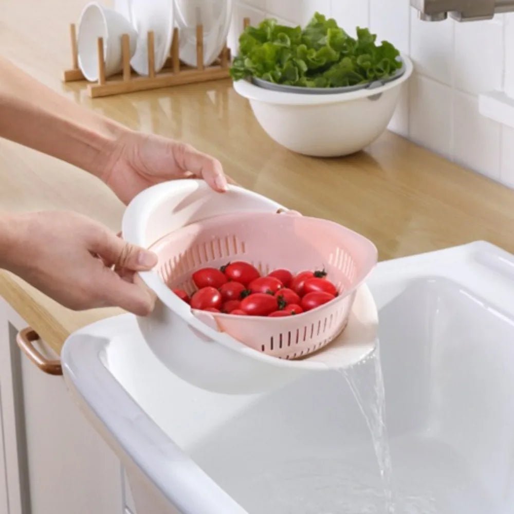 passoire cuisine multifonction : rose lavant fruits