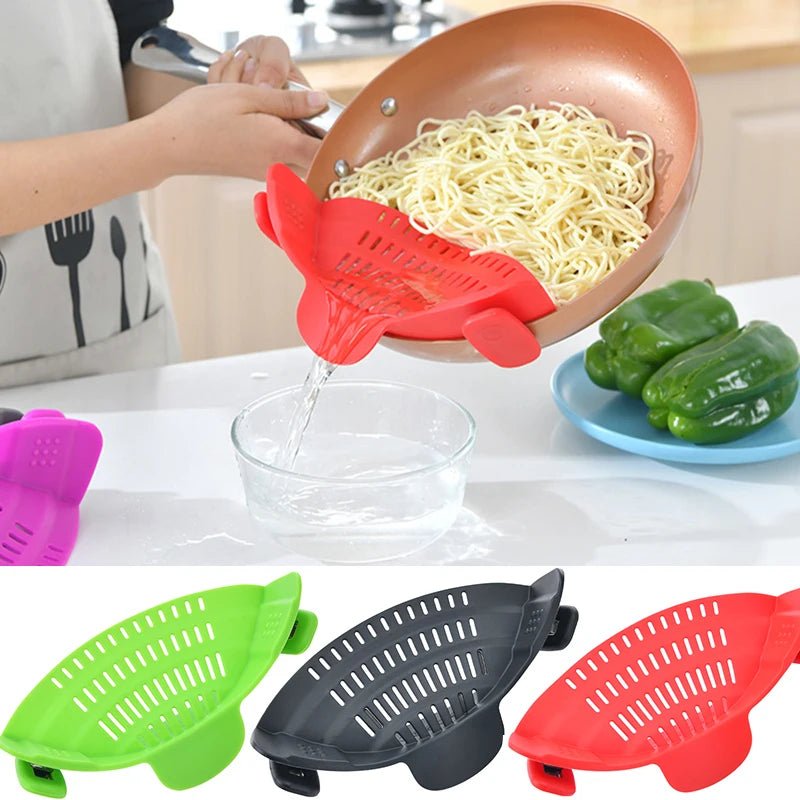 passoire universelle silicone : 3 couleurs