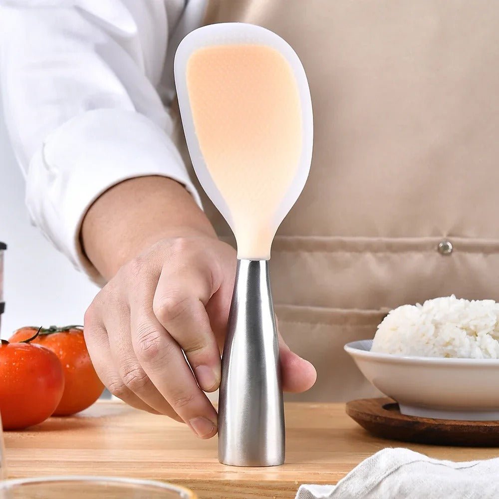 Pelle à riz silicone et acier inoxydable - Prati - Kitchen