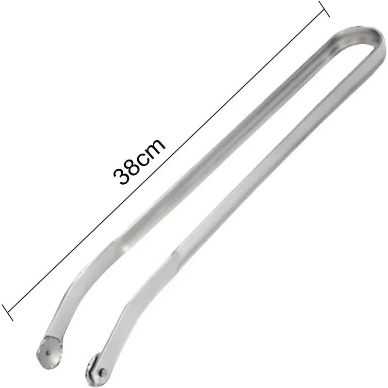 pince barbecue longue en inox avec mâchoire dentelée - Prati - Kitchen