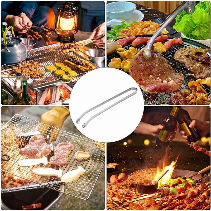 pince barbecue longue en inox avec mâchoire dentelée - Prati - Kitchen