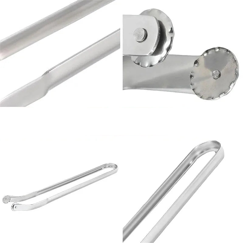 pince barbecue longue en inox avec mâchoire dentelée - Prati - Kitchen