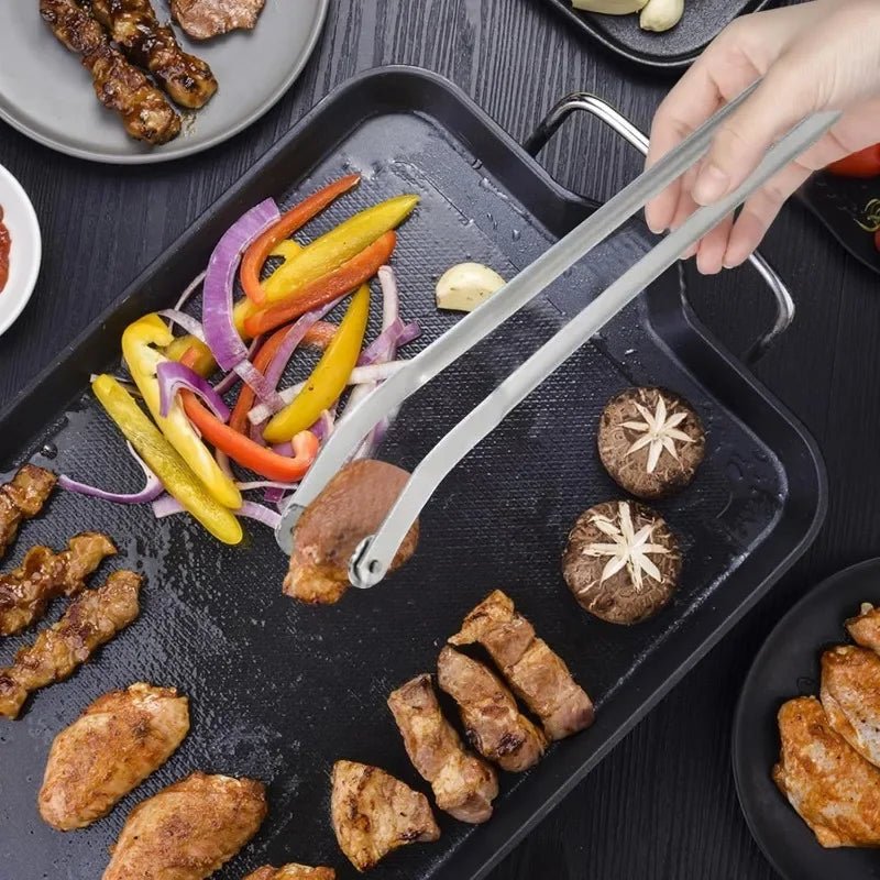 pince barbecue longue en inox avec mâchoire dentelée - Prati - Kitchen