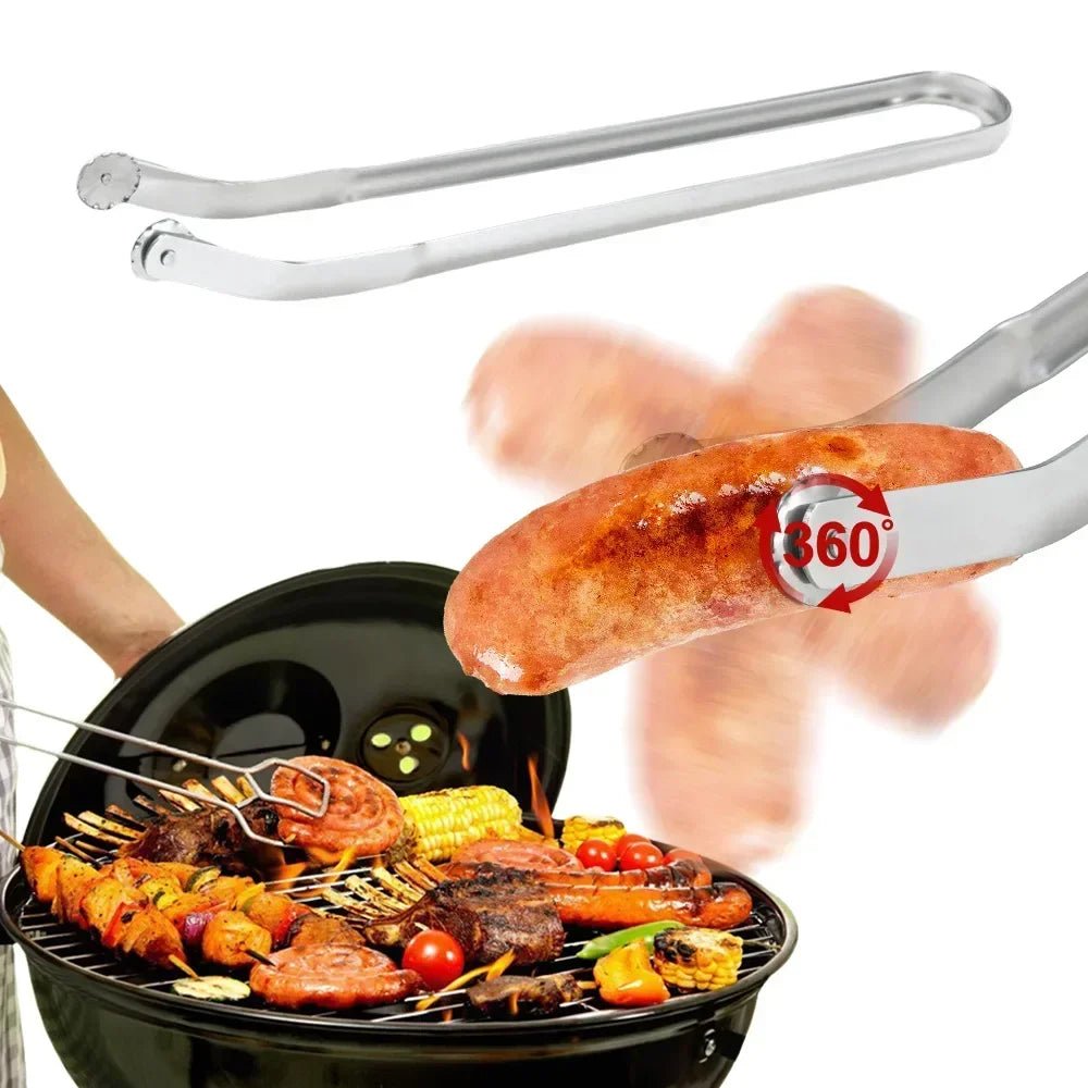 pince barbecue longue en inox avec mâchoire dentelée - Prati - Kitchen