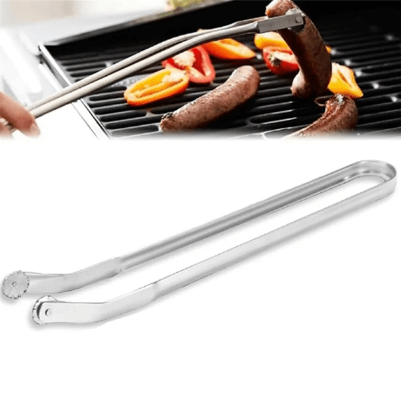 pince barbecue longue en inox avec mâchoire dentelée - Prati - Kitchen