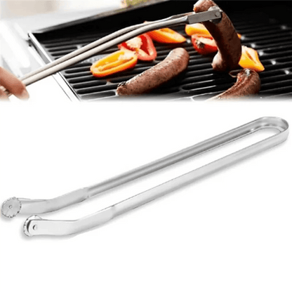pince barbecue longue en inox avec mâchoire dentelée - Prati - Kitchen